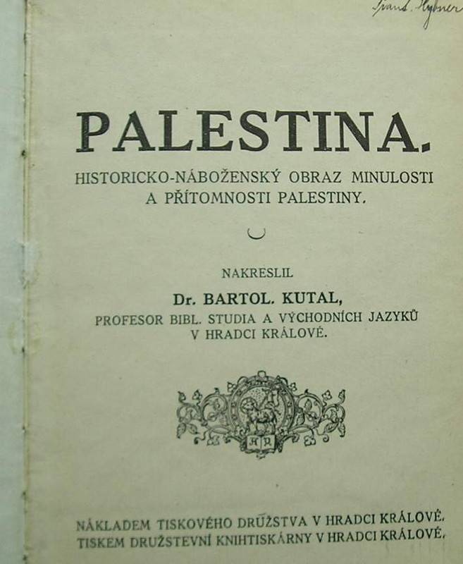 Palestina historicko-náboženský obraz minulosti a přítomnosti Palestiny